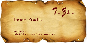 Tauer Zsolt névjegykártya